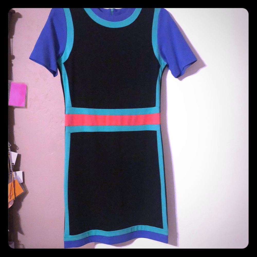 Saks Fifth Avenue color block dress - NEW w/ tags